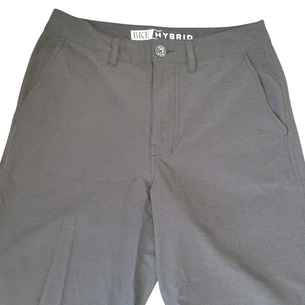 BKE Hybrid Shorts Mens Sz 27 Charcoal Gray Standard Fit Stretch‎ E660